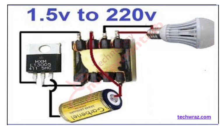 1.5v to 220v AC simple inverter