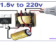 1.5v to 220v AC simple inverter
