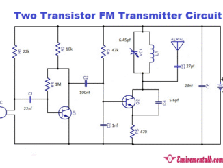 2-transistor FM transmitter Circuit Diagram