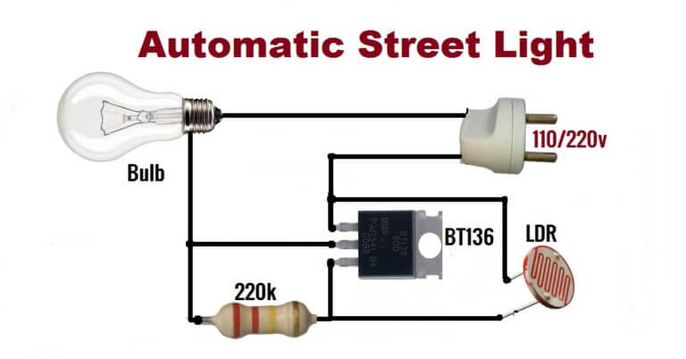 AUTOMATIC STREET LIGHT CIRCUIT