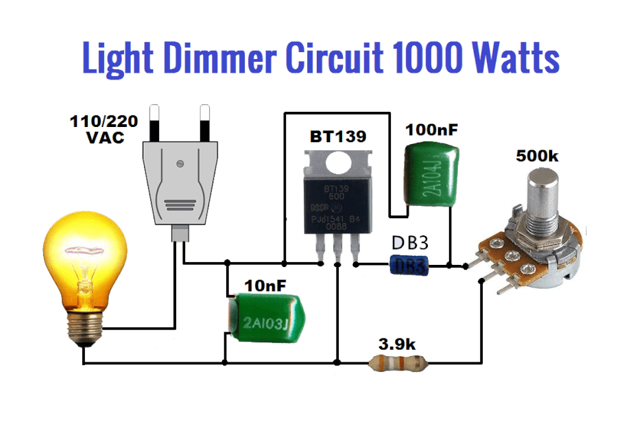 Light Dimmer circuit 1000 watts
