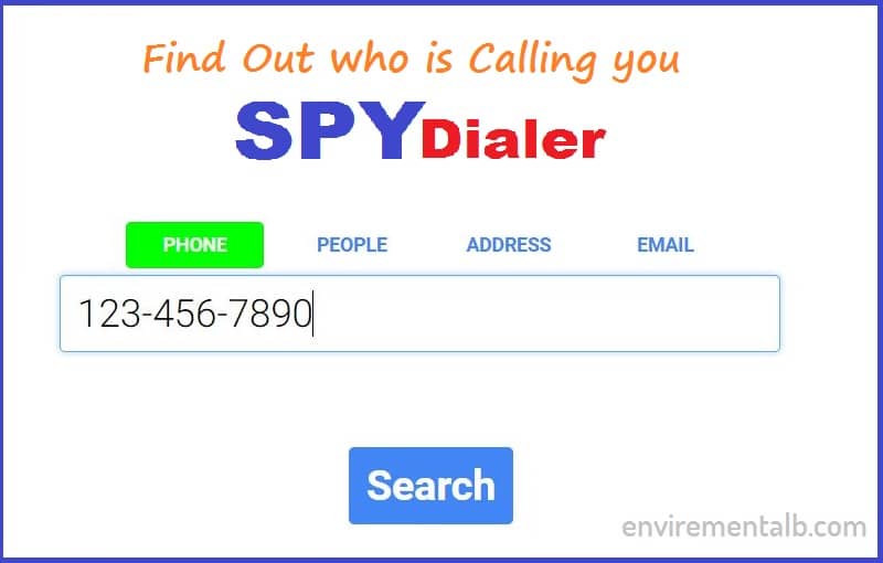 Spy Dialer or reverse lookup numbers