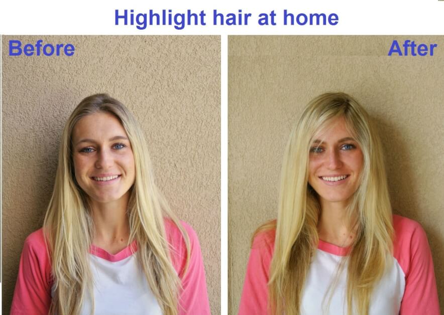 highlight your hair at home