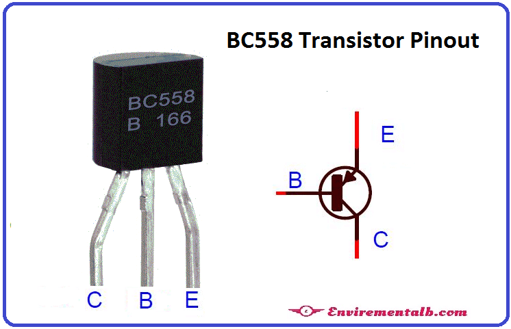 BC558 Transistor Pinout
