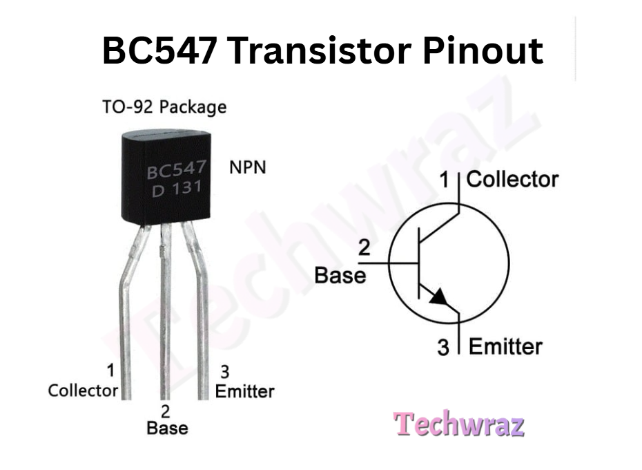 Difference between BC547 and BC557 Transistor