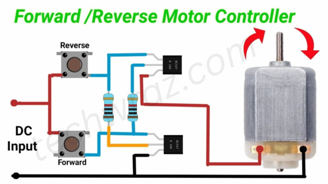 DC-motor-direction-change-circuit DC motor direction change circuit