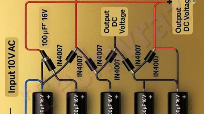 Voltage-multiplier-circuit-diagram Voltage multiplier circuit