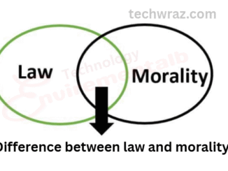 Difference between law and morality