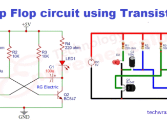 Flip Flop circuit using Transistors