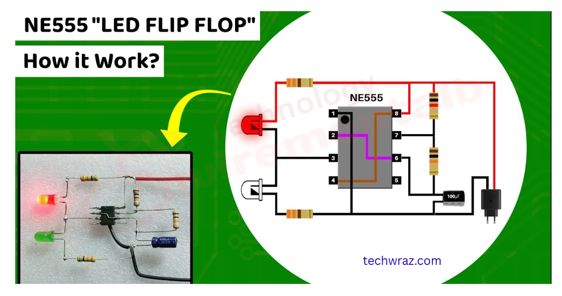 Flip Flop using timer IC 555