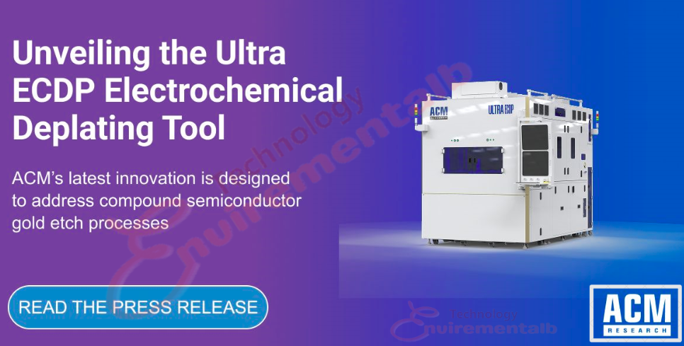 Gold deplating tool is for wide bandgap compound semiconductor manufacture