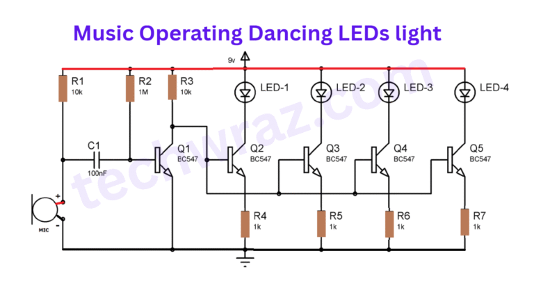 Music Operating Dancing LEDs light