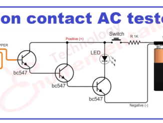 Non-Contact Voltage Detector by Using a Transistor