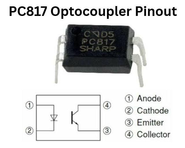 PC817 Optocoupler Pinout