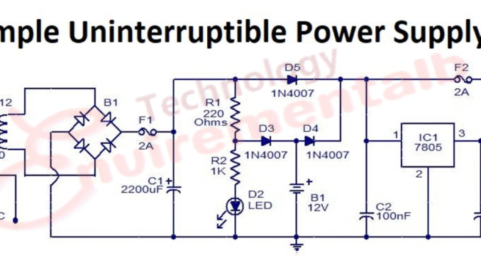 Simple Uninterruptible Power Supply