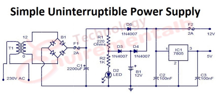 Simple Uninterruptible Power Supply