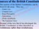 Sources of the British Constitution