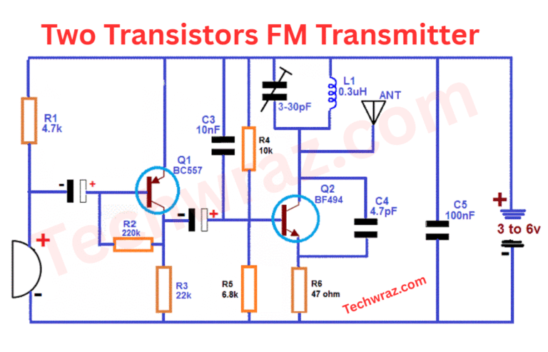 Two Transistors FM Transmitter