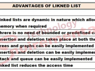 Advantages and disadvantages of linked list