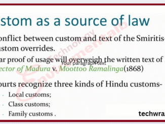Custom as a Source of Law in jurisprudence