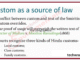 Custom as a Source of Law in jurisprudence
