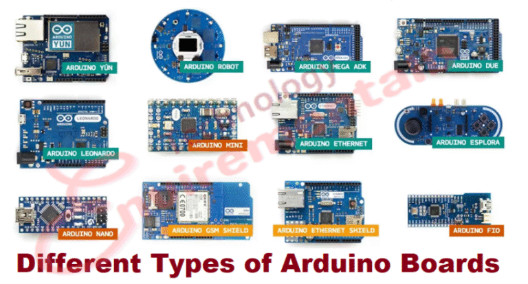 different types of arduino boards