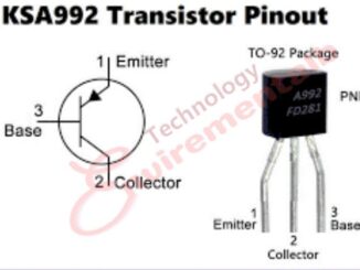 KSA992 Transistor Pinout, Features and uses