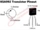 KSA992 Transistor Pinout, Features and uses