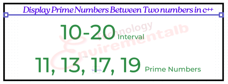 Display Prime Numbers Between Two numbers in c++