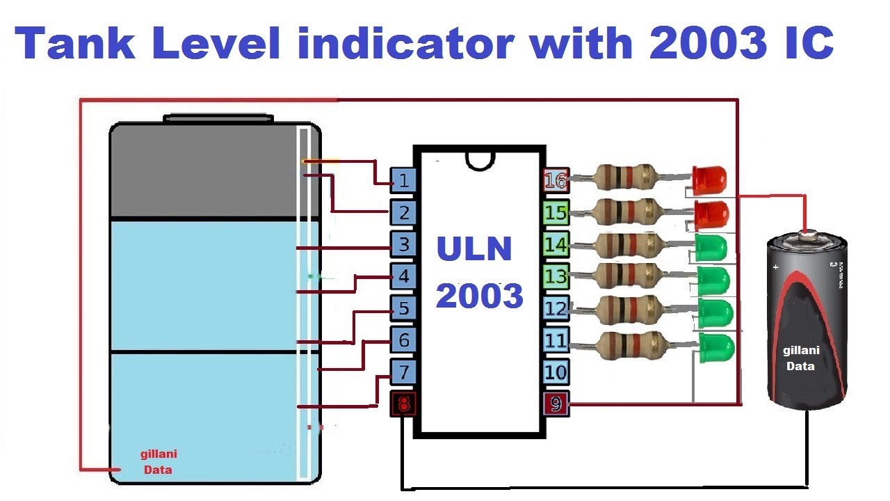 water level indicator using ic