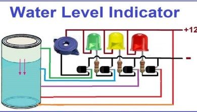 Water Level Indicator Circuit Using Transistor